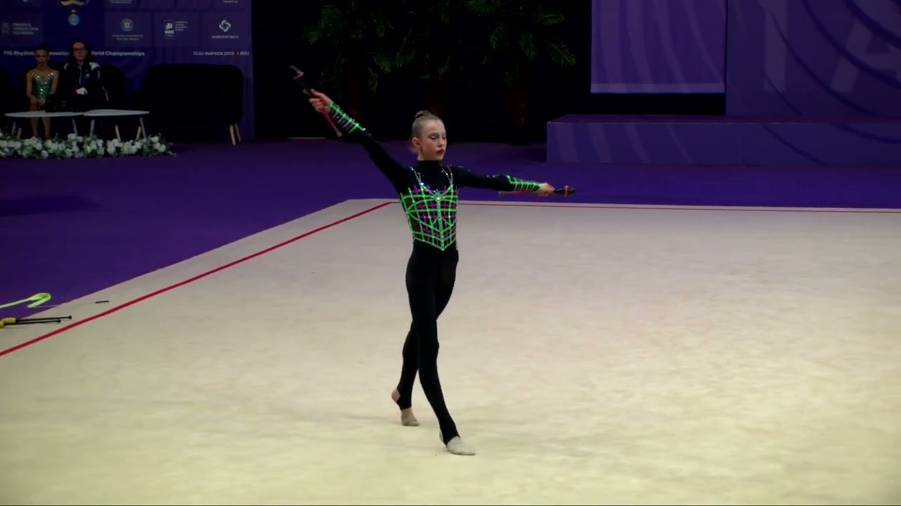 KROKHMAL Alexandra (GBR) - 2023 Rhythmic Junior Worlds Qualifications CL Individual