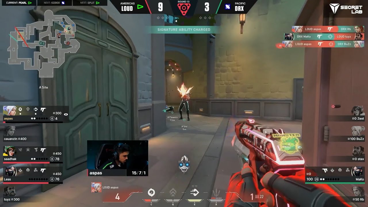 LOUD aspas 4K With 4HP On Pistol Round | LOUD vs DRX