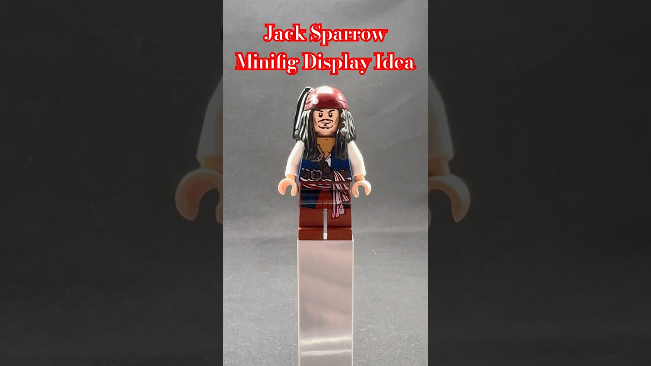 Lego Jack Sparrow Minifig Display Idea! #lego #legopiratesofthecaribbean #foryou #idea #legopirates