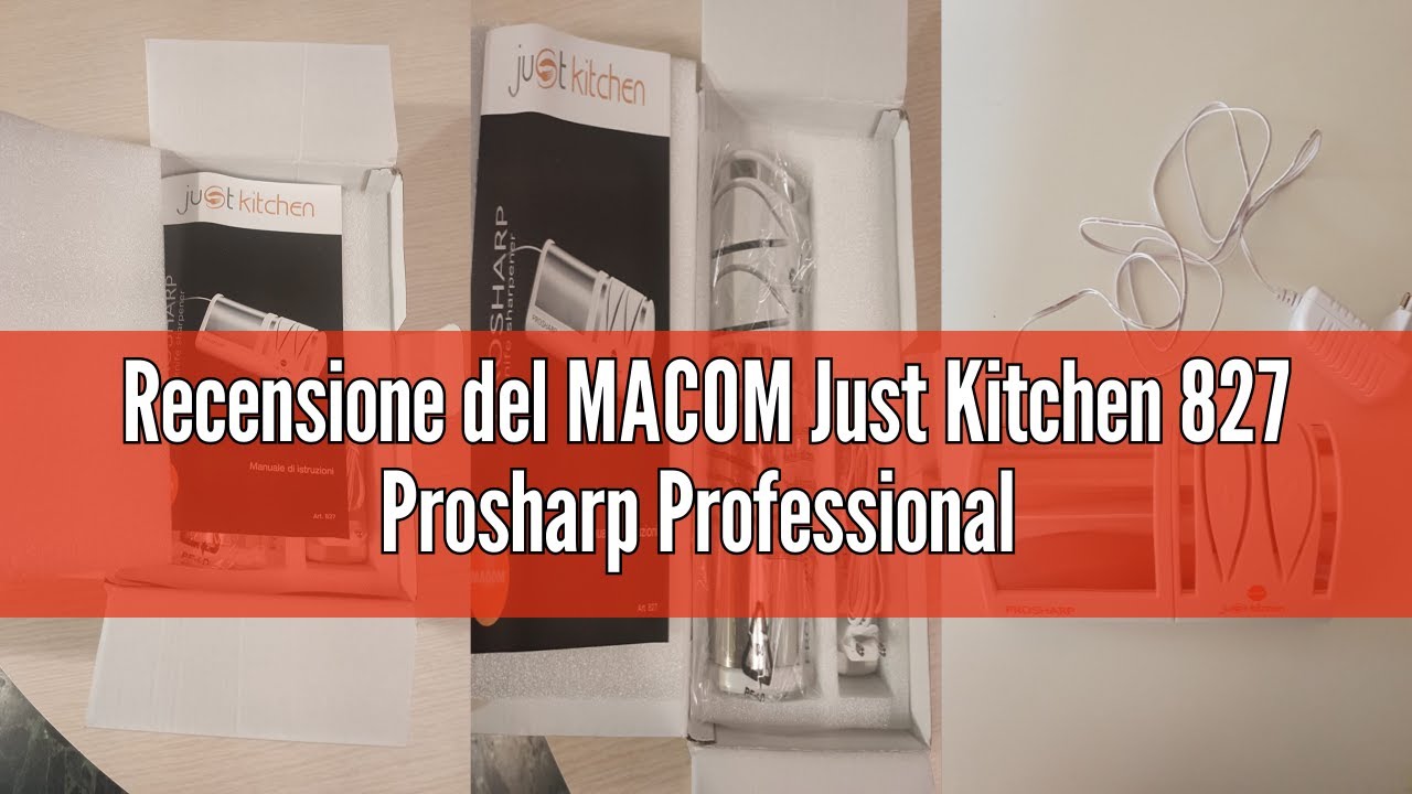 Recensione del MACOM Just Kitchen 827 Prosharp Professional Electric Knife Sharpener with Diamond Di
