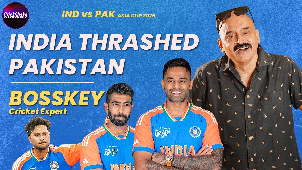 India thrashed Pakistan | IND vs PAK Bosskey Review | Crickshake