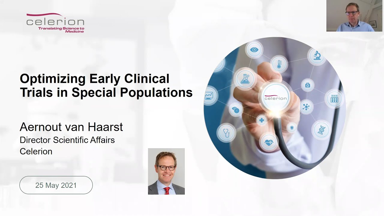 Aernout van Haarst Presents Optimizing Early Clinical Trials in Special Populations