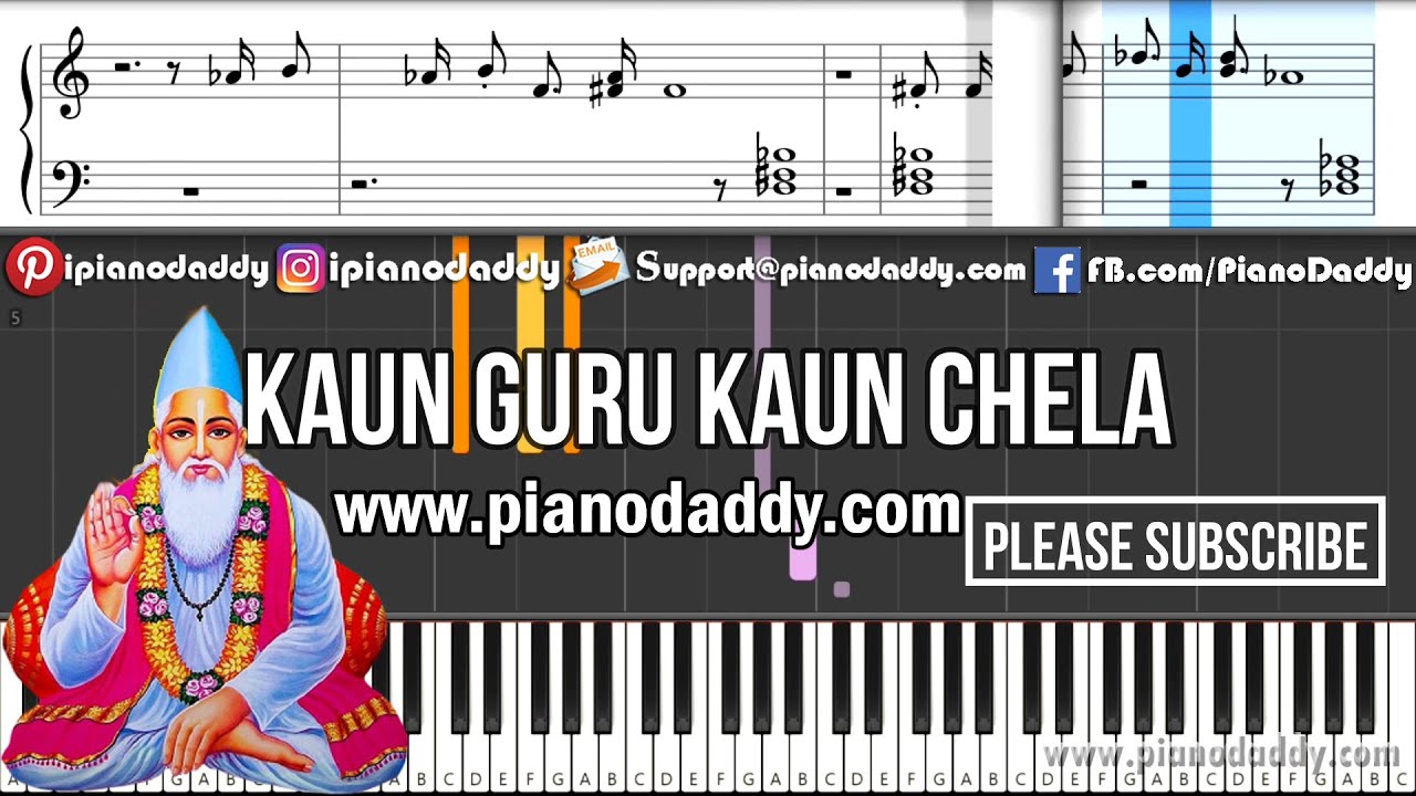 Ud Ja Hans Akela, Kabir Amritwani Piano Tutorial @pianodaddy