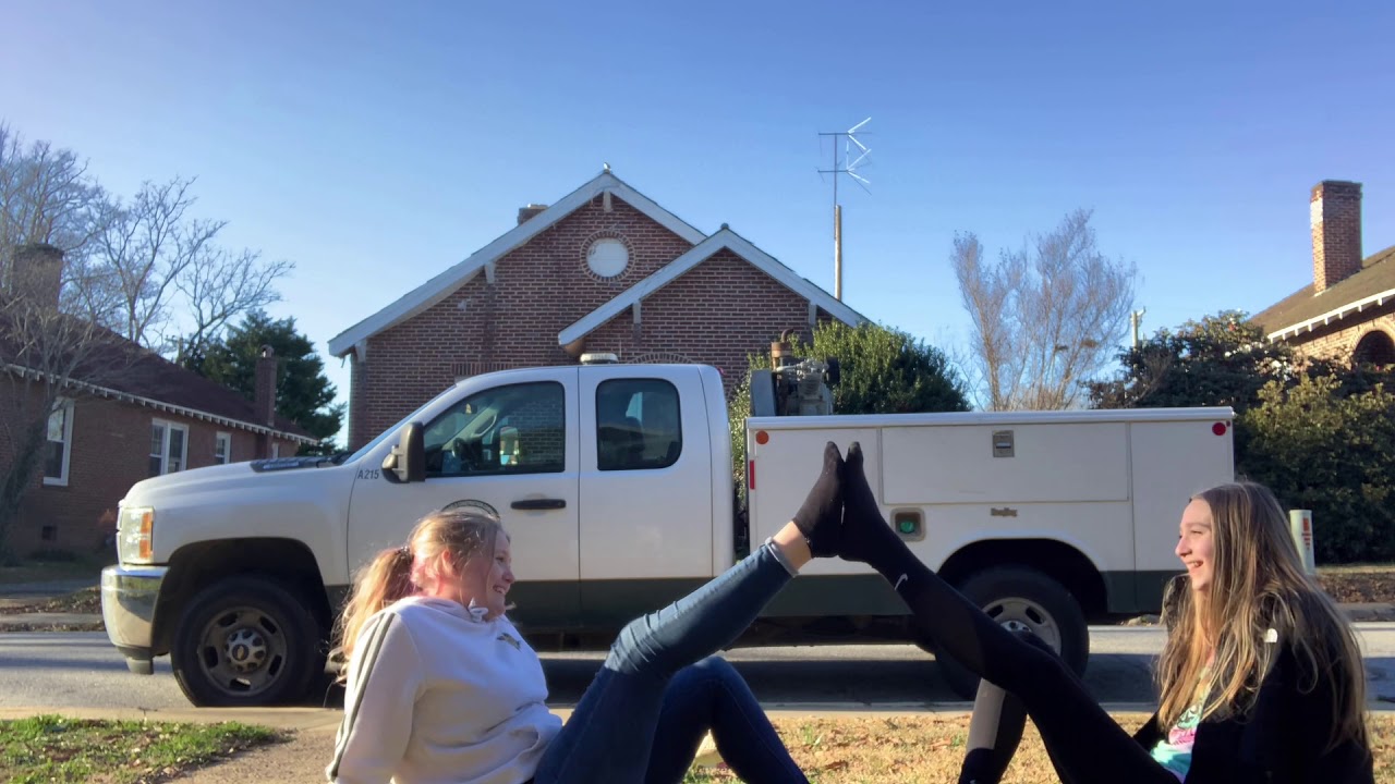 Trying yoga, (really funny) ft, my cousin