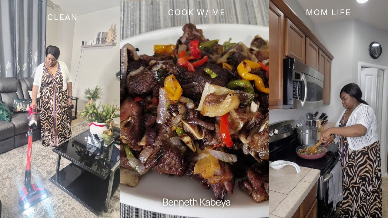 VLOGMAS: Vie de Maman | Recette Ntaba | #meuillervoeux #motivation #momlife #cleaning #cooking