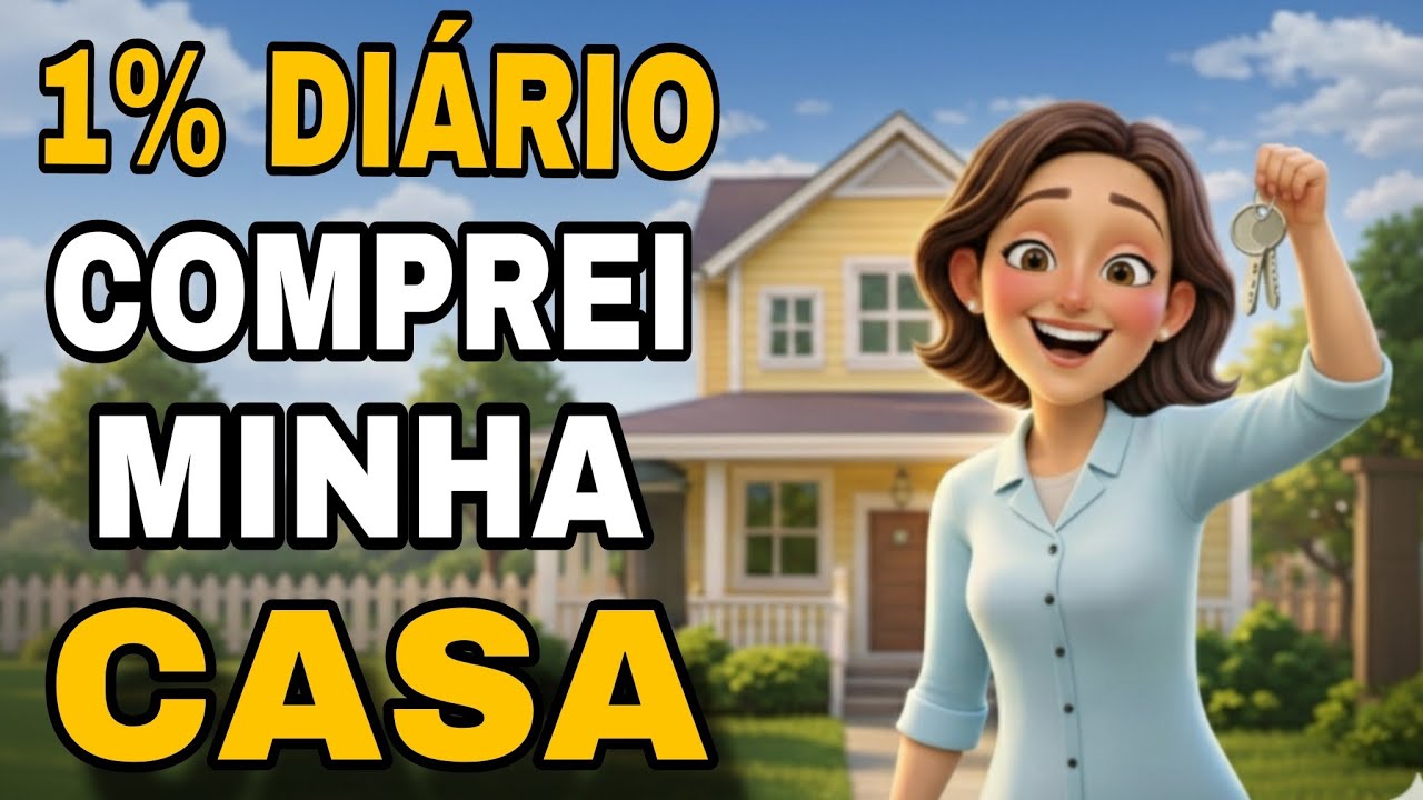 Como Uma DIARISTA Usou a Regra de 1% Diário e Comprou a Sua CASA!