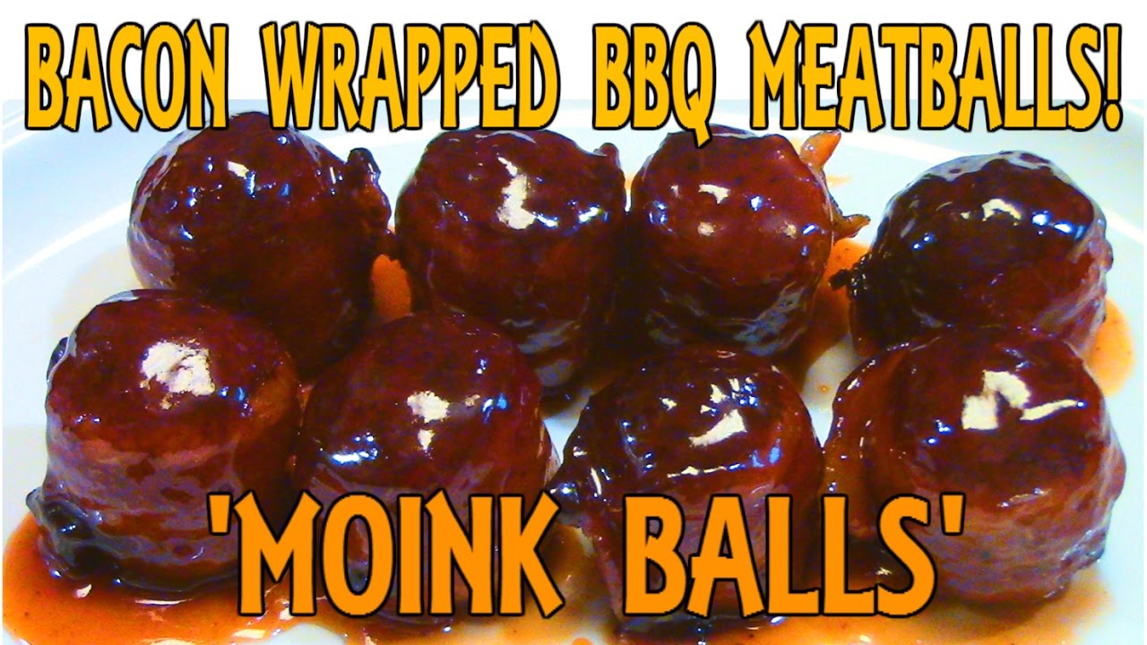 BBQ Meatballs Recipe - How to make 'MOINK BALLS'!!