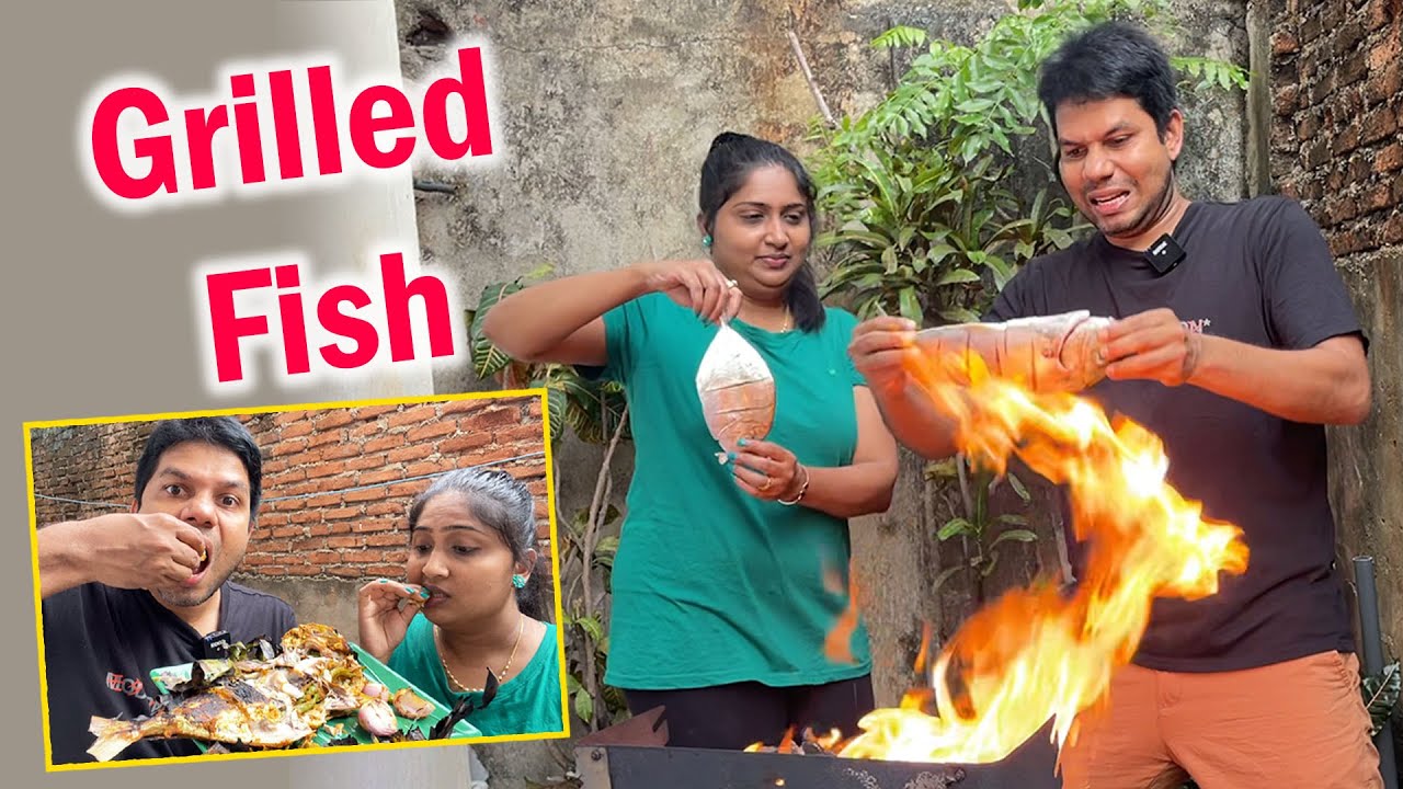 Spicy Grilled Fish in Banana Leaf | Sri Lanka Style Fish Barbecue | Rj Chandru Vlogs