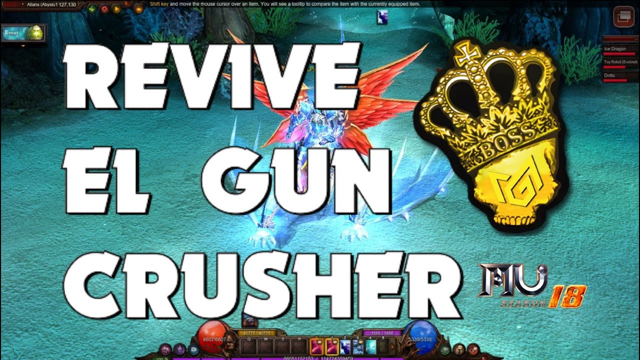 ⚡️ Test Gun Crusher Lvl 1000+ en Mapas Altos 😲 ¿Vale la Pena? 😲ARCADIA MUONLINE WEBZEN S18 ⚡️