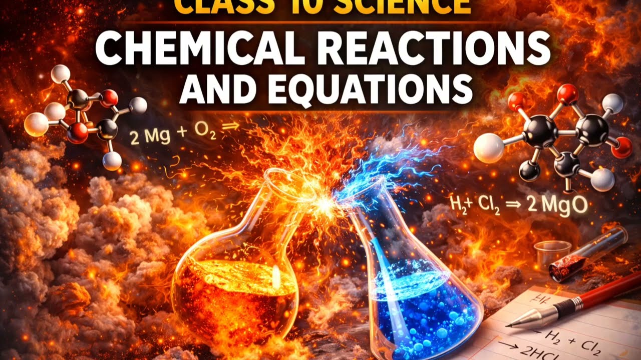 CL-10 Chemistry Ch-1 CHEMICAL REACTIONS AND EQUATIONS|Pt1|CYRSTAL CLEAR CONCEPT | Word by Word NCERT