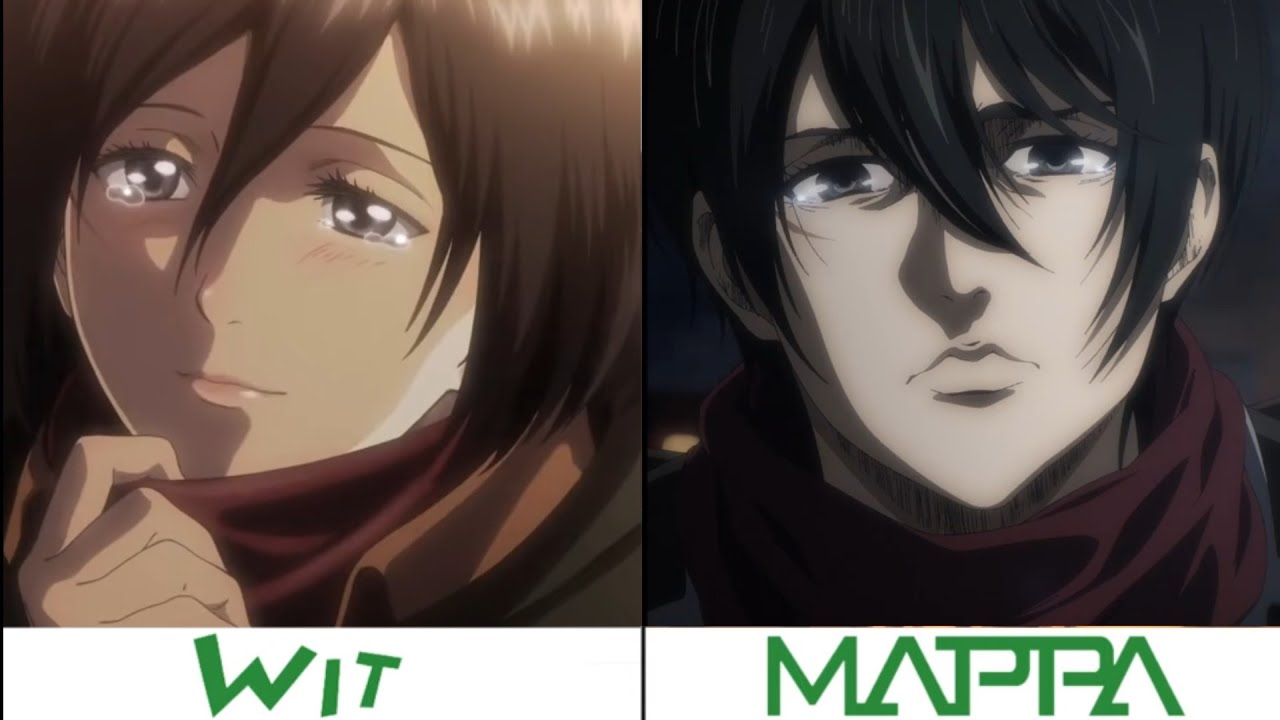 WIT vs MAPPA Character Design Comparison | Attack On Titan S4