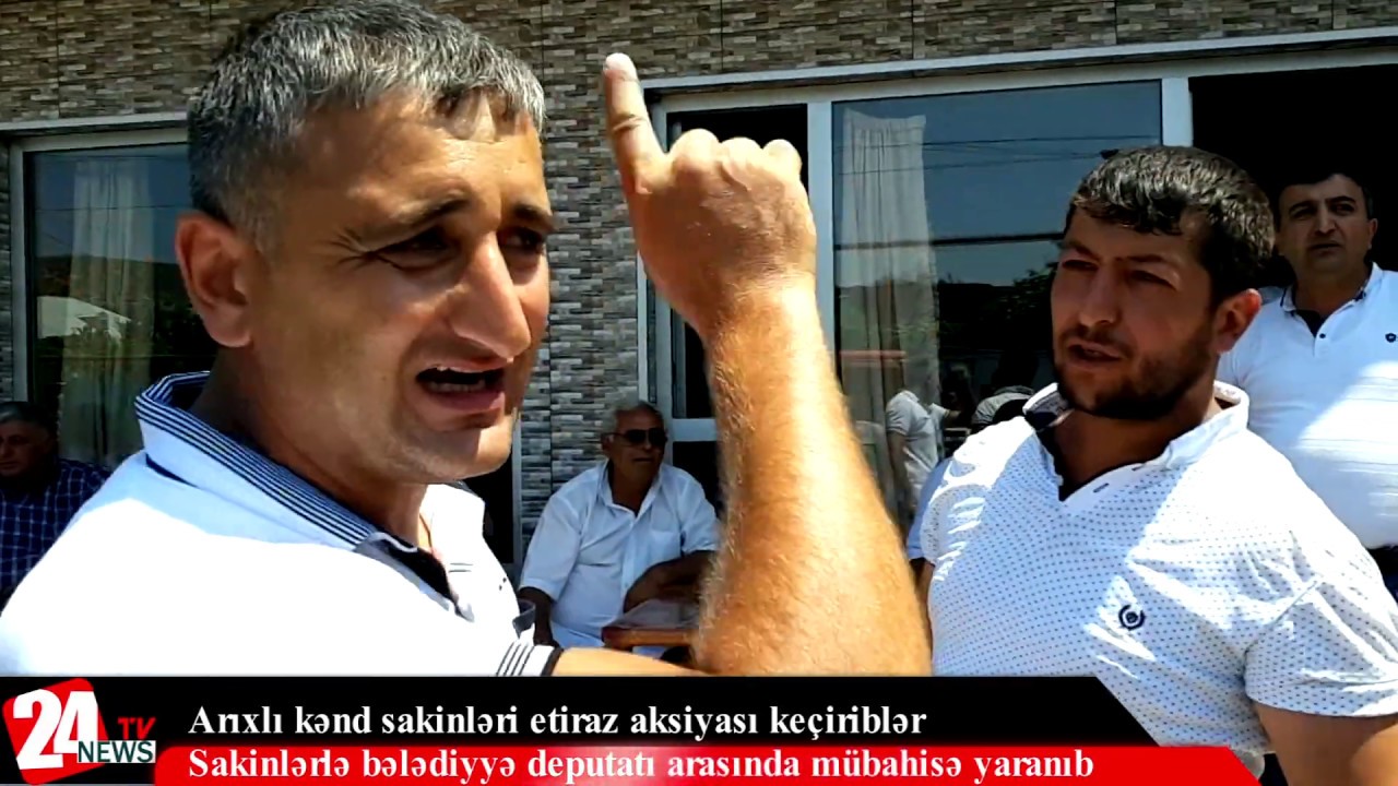 Arıxlı kənd sakinləri etiraz aksiyası keçiriblər - Aksiyada mübahisə yaranıb