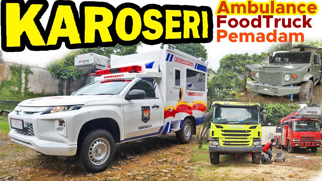 MAIN KE PABRIK PEMBUATAN AMBULANCE PEMADAM & KENDARAAN TAKTIS #BBOTO #KAROSERI