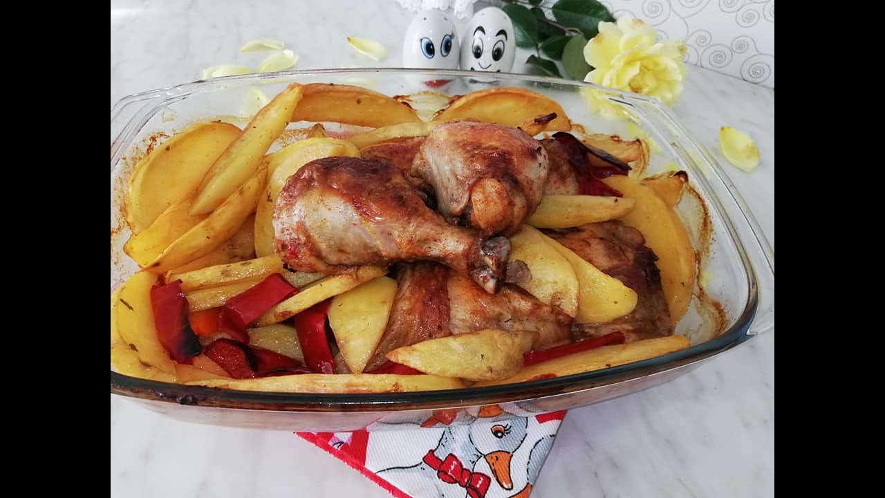 Sočna piletina sa krompirima iz rerne - brzo, jednostavno i ukusno / Kuhinja Sunčane Staze