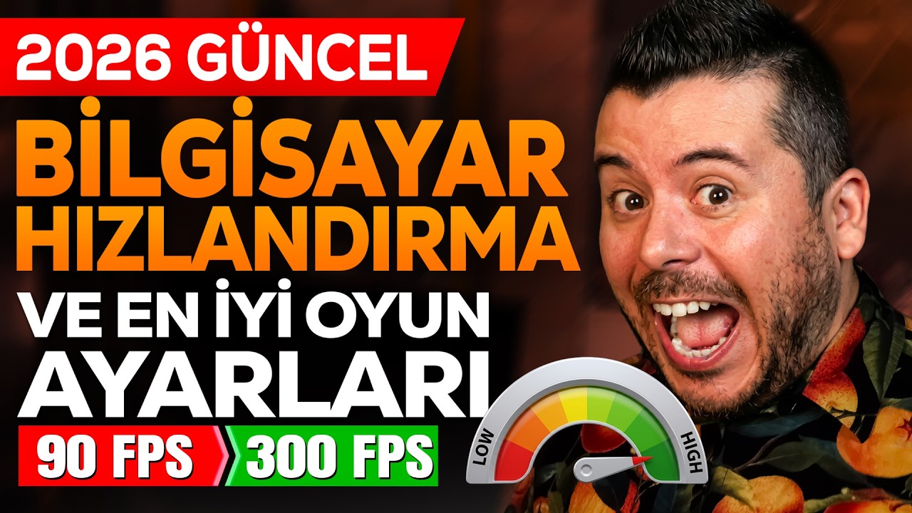 🚀BİLGİSAYAR HIZLANDIRMA VE EN İYİ OYUN FPS AYARLARI 🖥️ 2026 G&Uuml;NCEL | UNLOST FPS ARTTIRMA