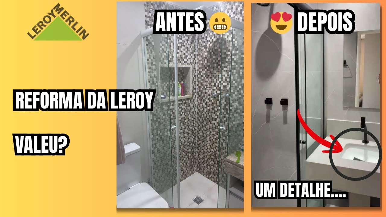 A verdade sobre reformar banheiro com a Leroy Merlin 😬👀