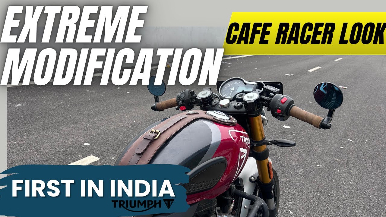From Stock to Cafe Racer &ndash; India&rsquo;s first Extreme Modified Triumph Speed 400 | Exhaust, Handles &More