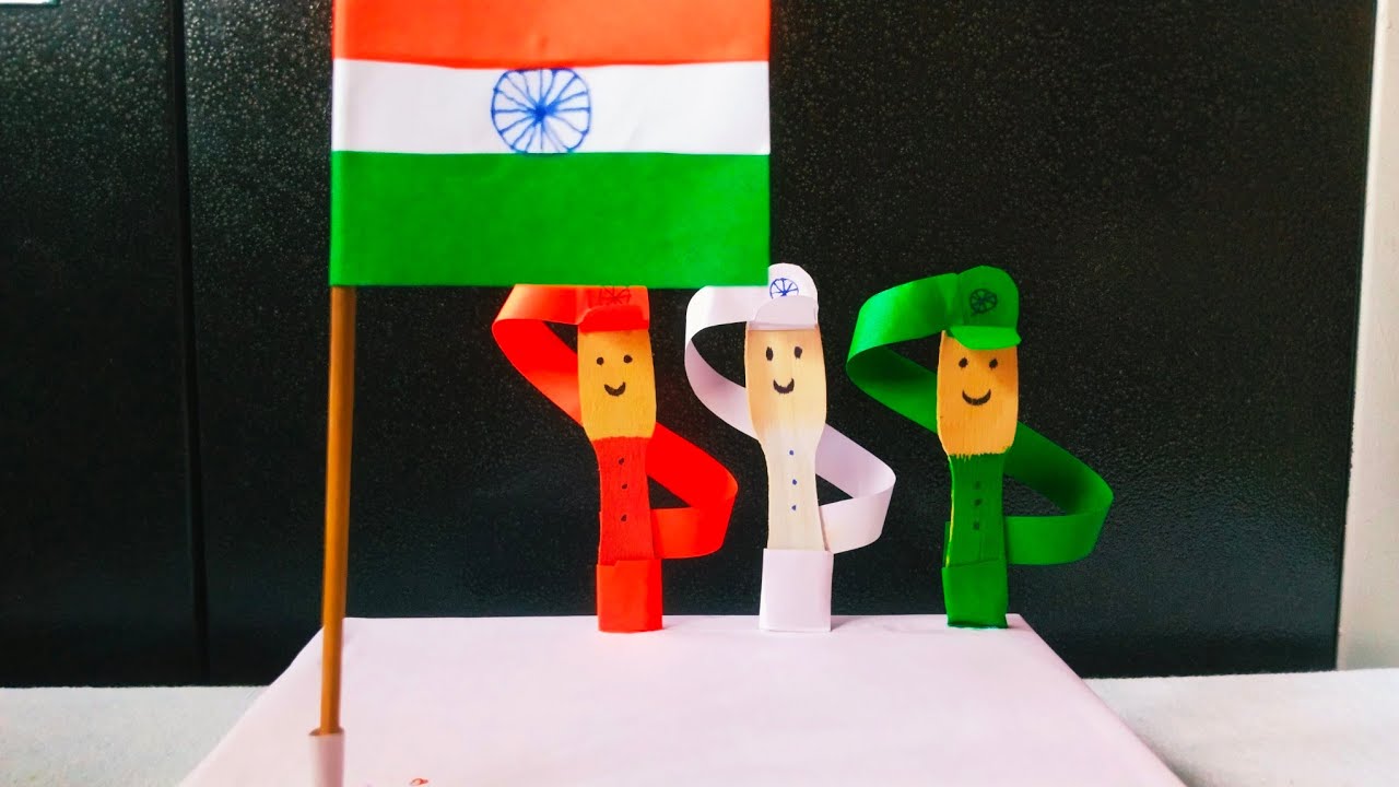 Republic day special paper craft || Paper craft for school #republicday#diy#craft@Madhumitacreation 