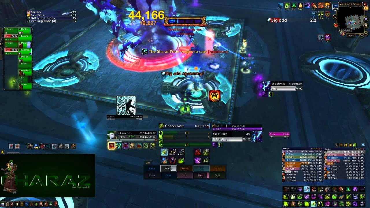 Sha of Pride (Heroic) (Destruction Warlock PoV)