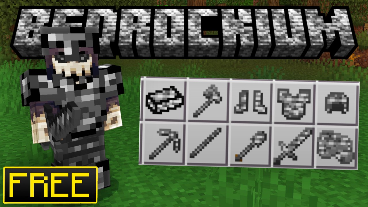 Bedrockium Addon (MCPE) Bedrock Edition FREE Addon