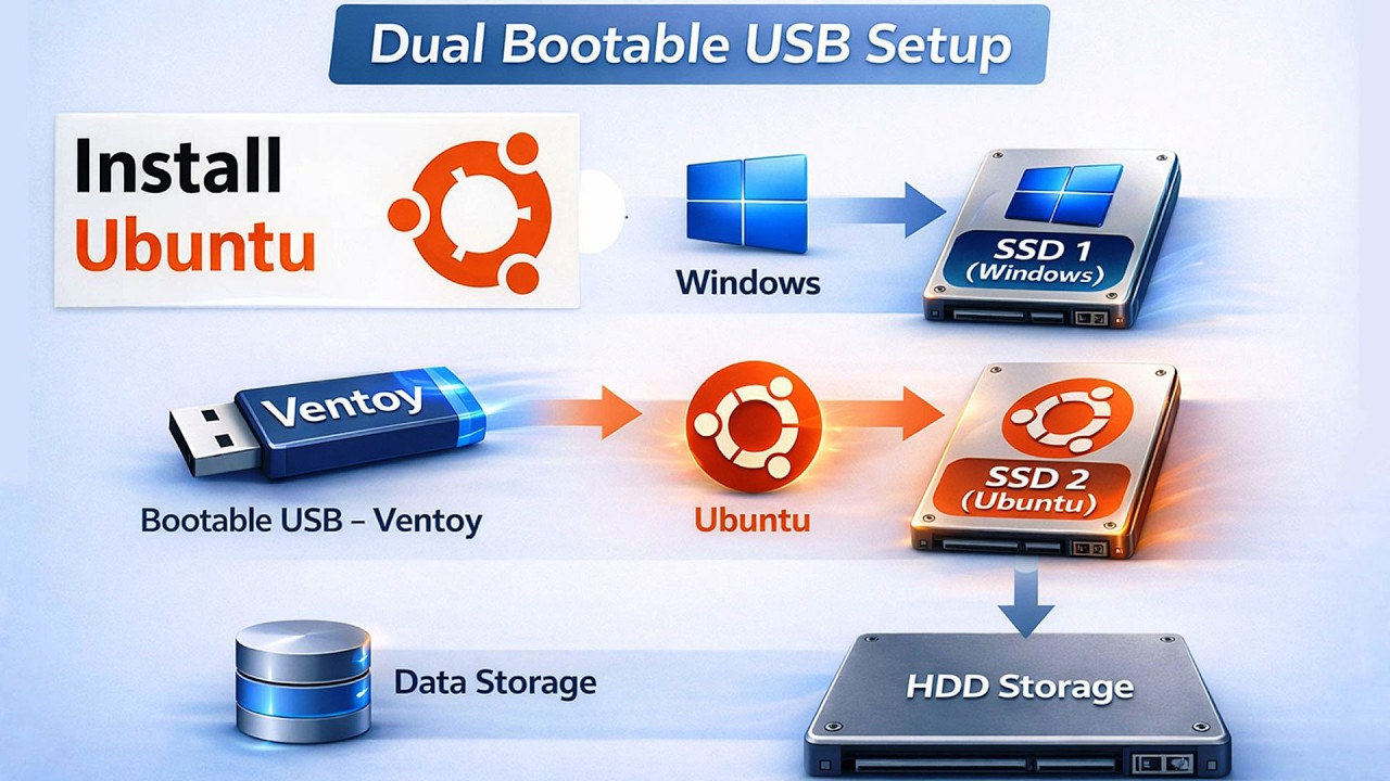 Ubuntu Dual Boot Installation on Desktop PC | Ubuntu 24.0 +  LTS