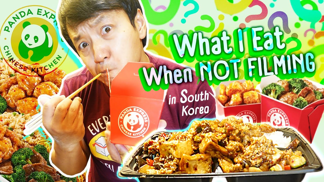 Korean PANDA EXPRESS Review & What I Eat When NOT FILMING in South Korea