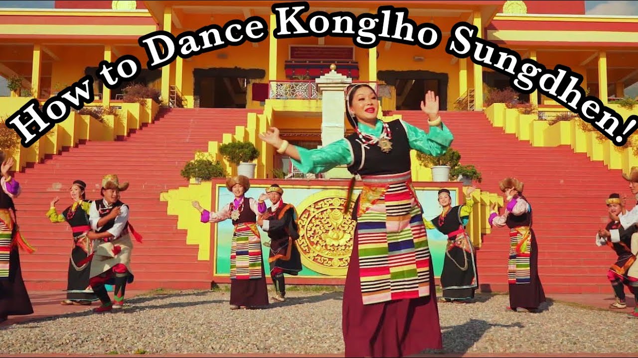 Tibetan Circle Dance Steps &ldquo;Konglho Sungdhen&rdquo; Gorshey by Tenzin Donsel-Tibetan Singer / youtuber