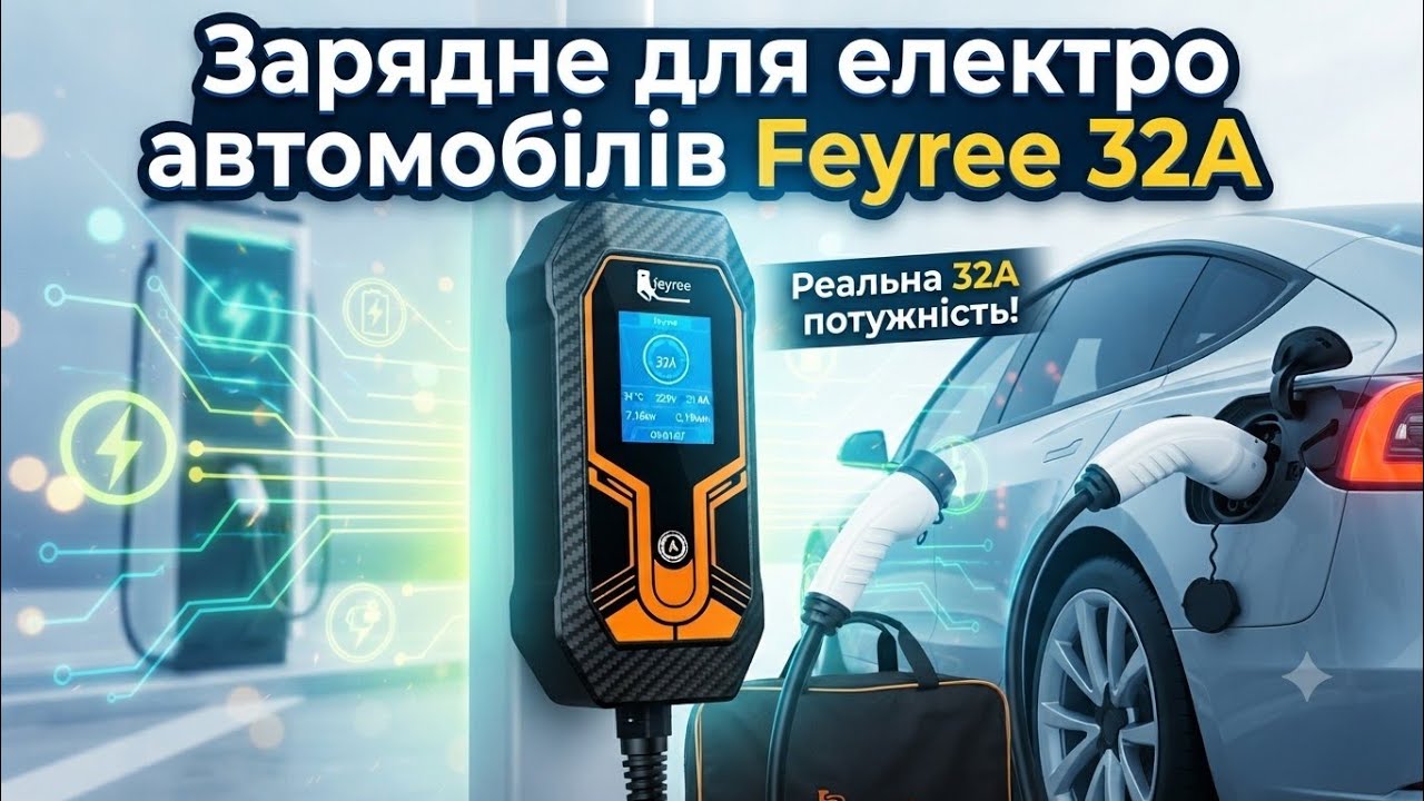 Зарядне для електро автомобілів Feyree 32A