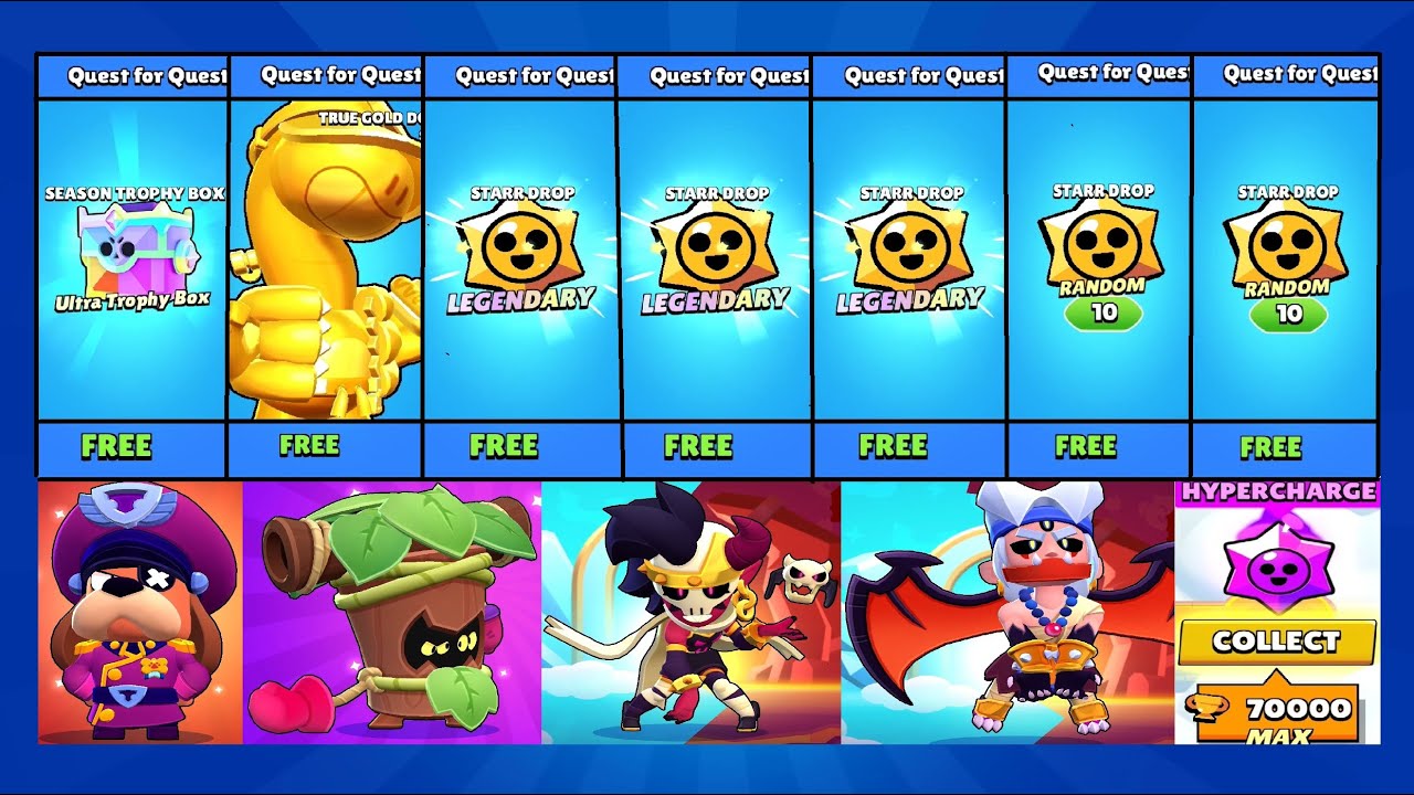 Brawl Stars season 41 Knights of the Starr Table