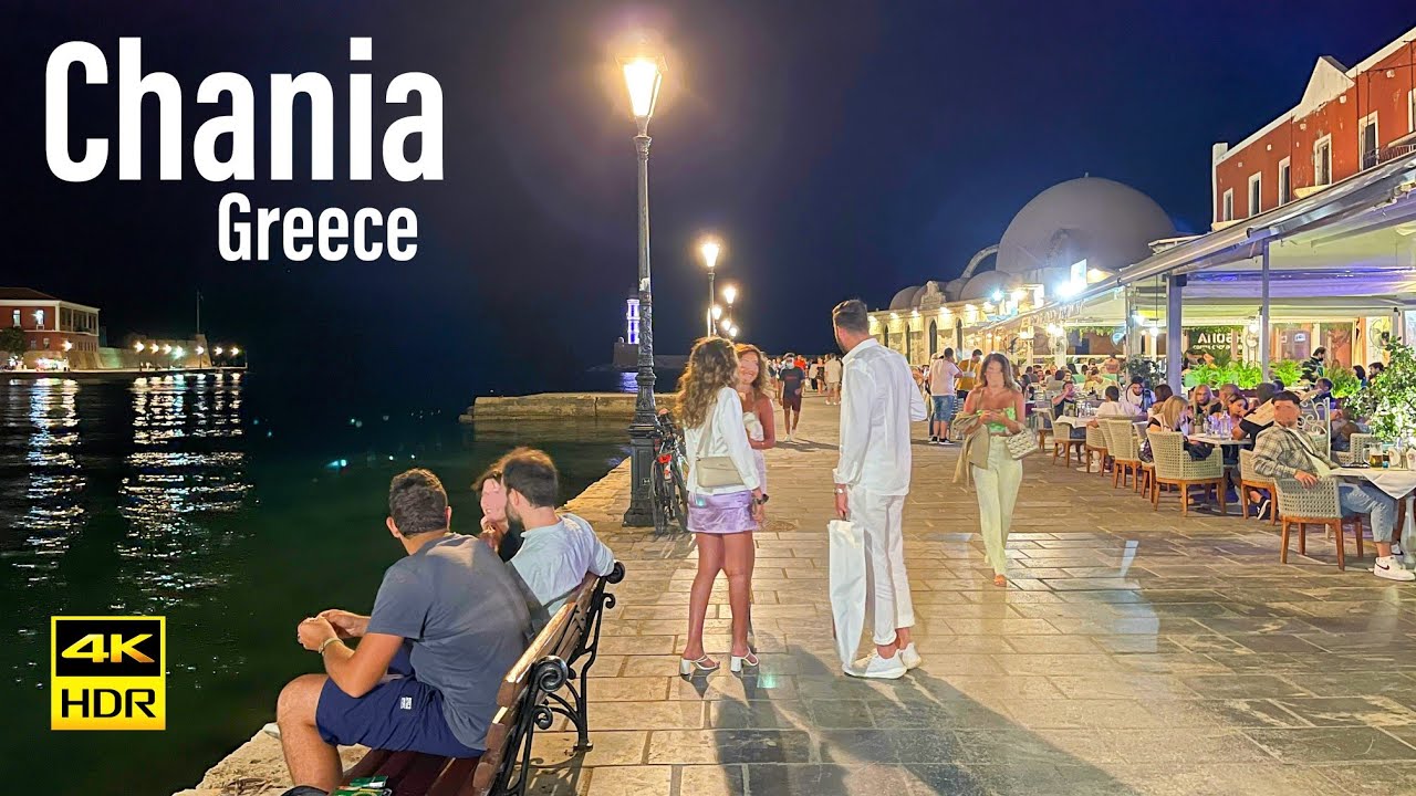 Chania, Greece 4K-HDR Walking Tour - 2021 - Tourister Tours
