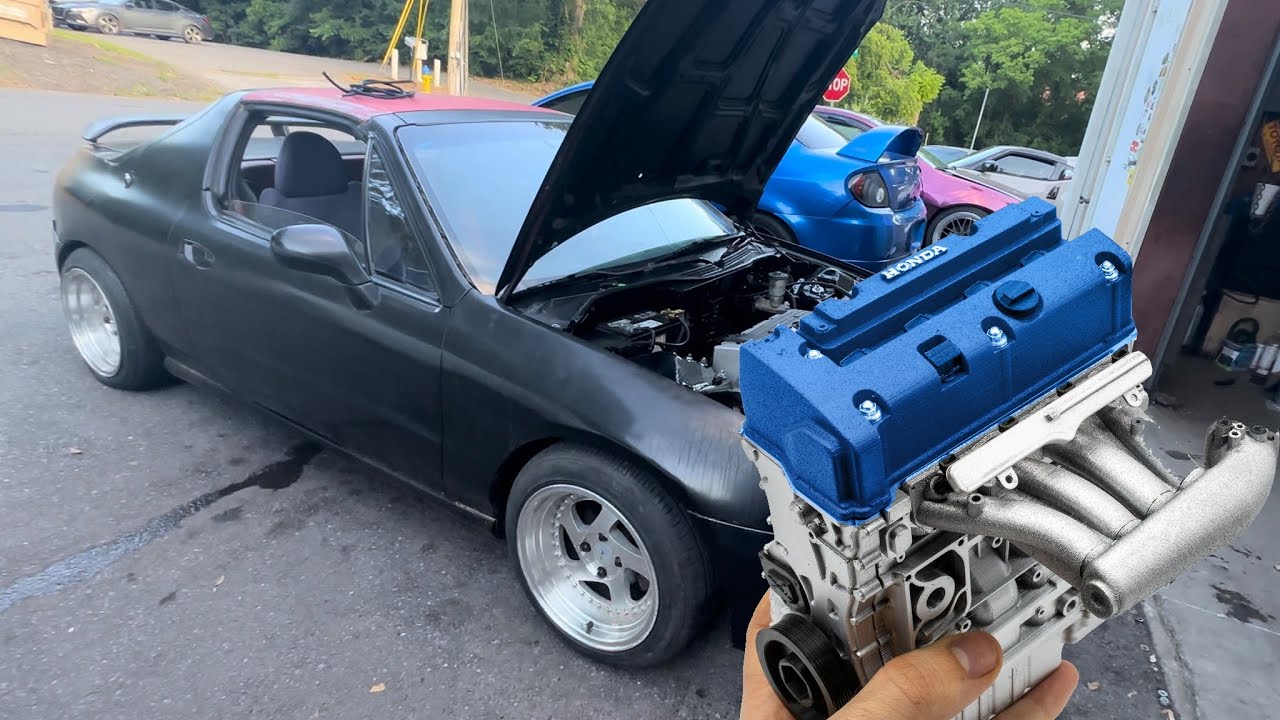 K swapping this Honda Civic Del Sol in 24H #kswap #delsol