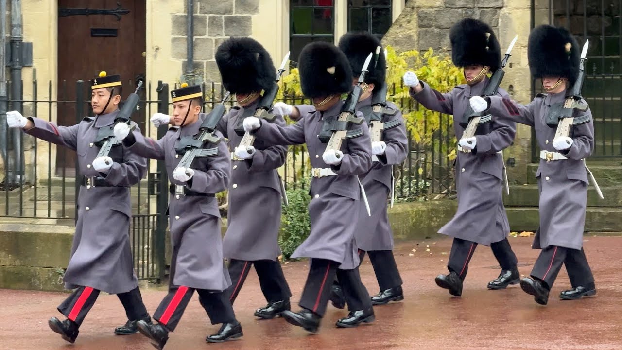 Guards at Windsor Castle on 23rd November