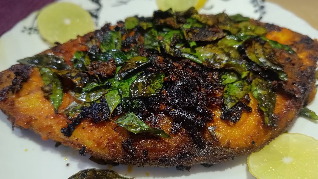 Vanjram Fish Tawa Fry | ವಾಂಜ್ರಾಂ ಮೀನಿನ ತವ Fry   #vanjramfish #vanjramtawafry #fishtawafry #fish 