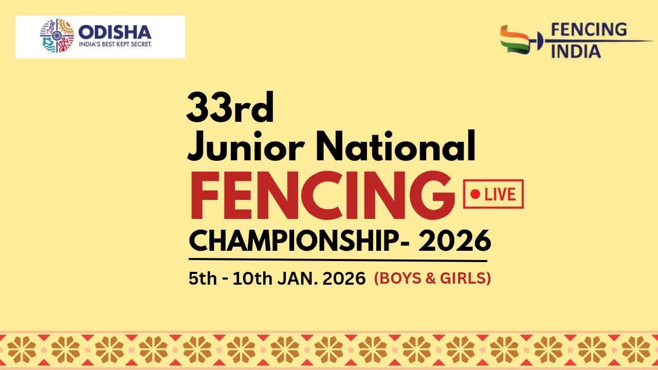 Live Streaming of 33rd Junior National Fencing Championship 2026