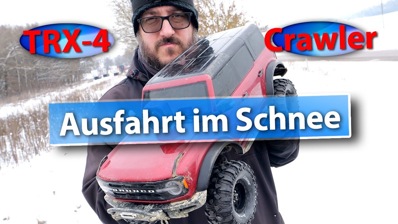 Traxxas TRX-4 Crawler Ausfahrt im Schnee