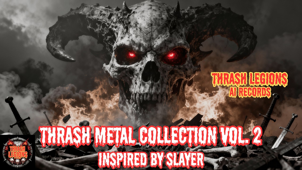 4K Thrash Metal Collection Vol. 2 (Full Album) | Inspired by Slayer | 56 Min. Playlist