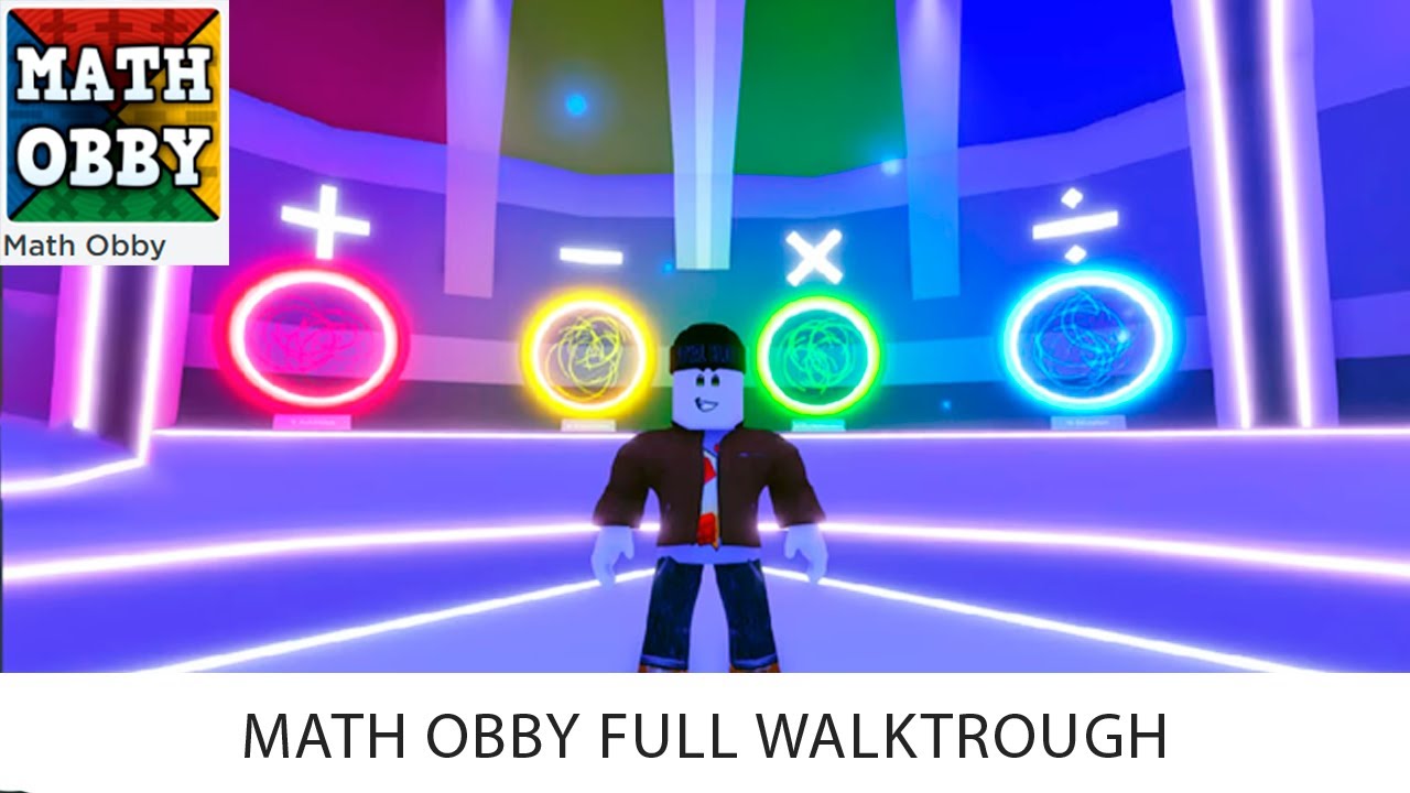2+2=7?? MATH OBBY ROBLOX Full Walktrough РОБЛОКС Математика ОББИ Полное прохождение