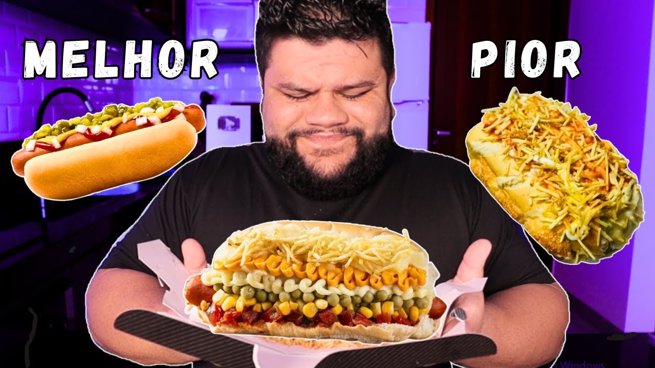 Comprei o Hot Dog Melhor Avaliado e o Pior Avaliado do Aplicativo pra ver Qual o Melhor