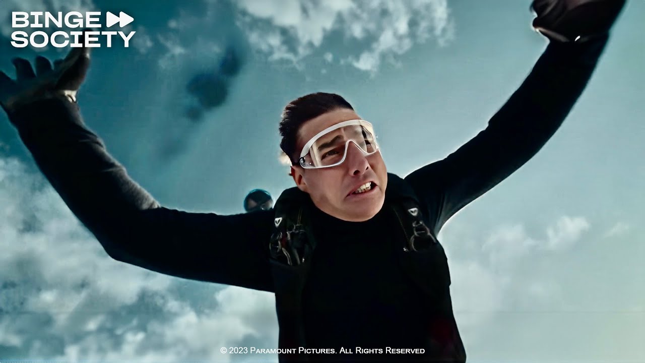 Tom Cruise Jumping From A Cliff In His Motorcycle - Mission: Impossible Dead Reckoning Part 1 (2023)