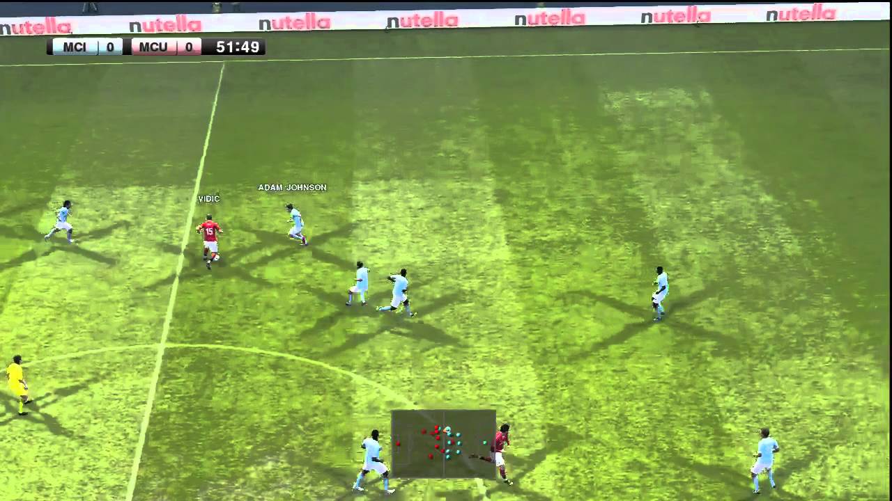PES 2011 Gameplay Manchester City - Manchester United PS3