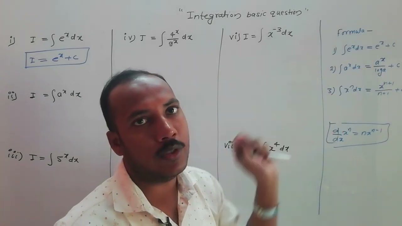 L-2 Class -12th || Maths-1 || Integration Basic Questions|| Vimlesh Sir 