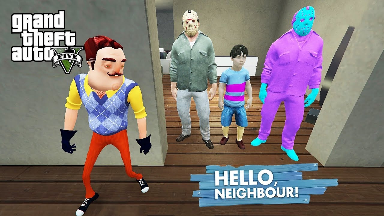 HELLO NEİGHBOR WİLSON İLE JASON'IN ÇOCUĞUNU KAÇIRDIM (GTA 5 MODS)