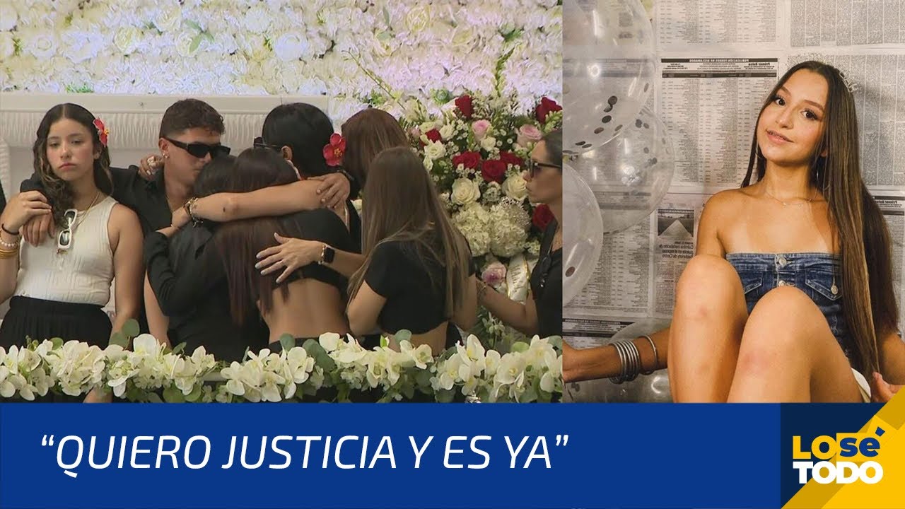 DESESPERADA Y DESCONSOLADA LA MADRE DE  GABRIELA NICOLE PRATTS ANTE DE ENTERRAR A SU HIJA