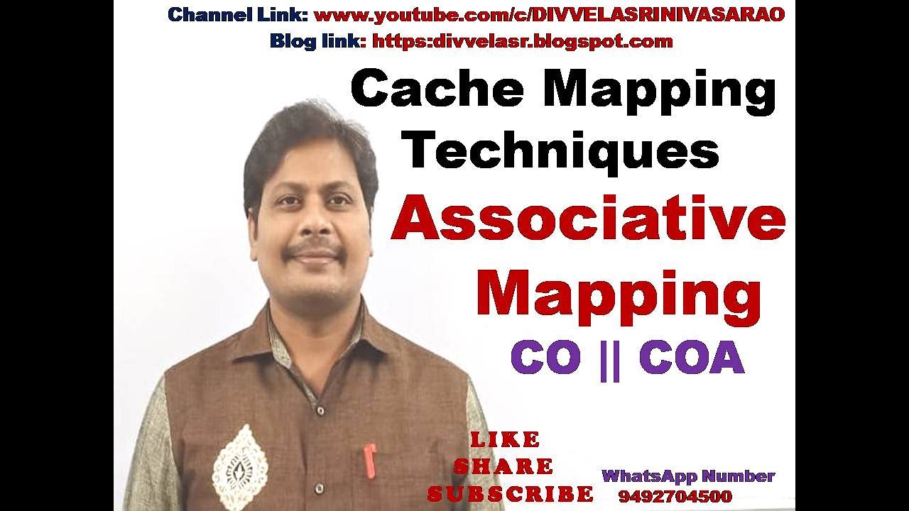 Associative Mapping || Cache Mapping Techniques || Cache Memory || CO || COA ||