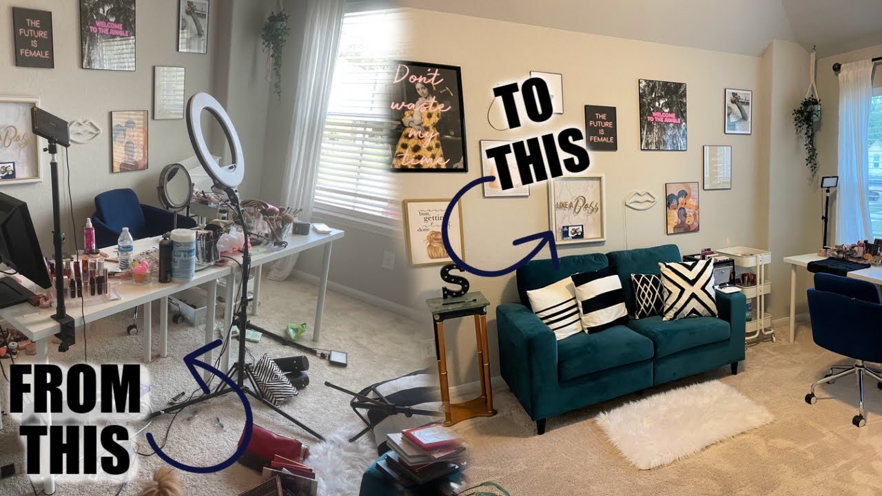 EXTREME ROOM MAKEOVER + BEAUTY ROOM TOUR!