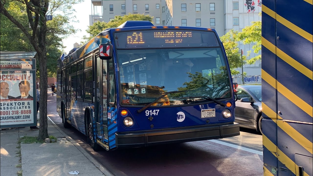 Howard Beach-164th Av Bound 2023 Novabus LFS 9147 Q21 Local Bus From Elmhurst To Howard Beach
