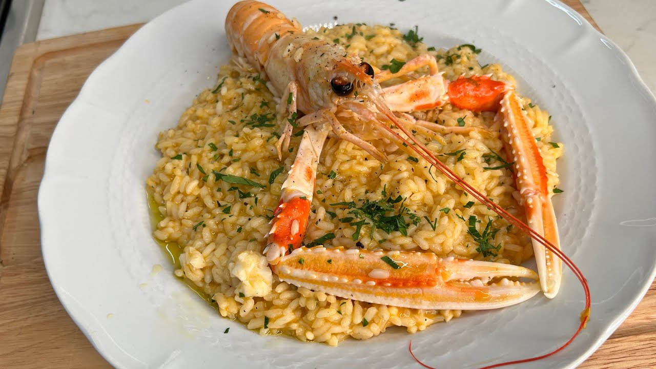 Risotto alla crema di Scampi - La ricetta migliore al mondo. Italian food official 2023