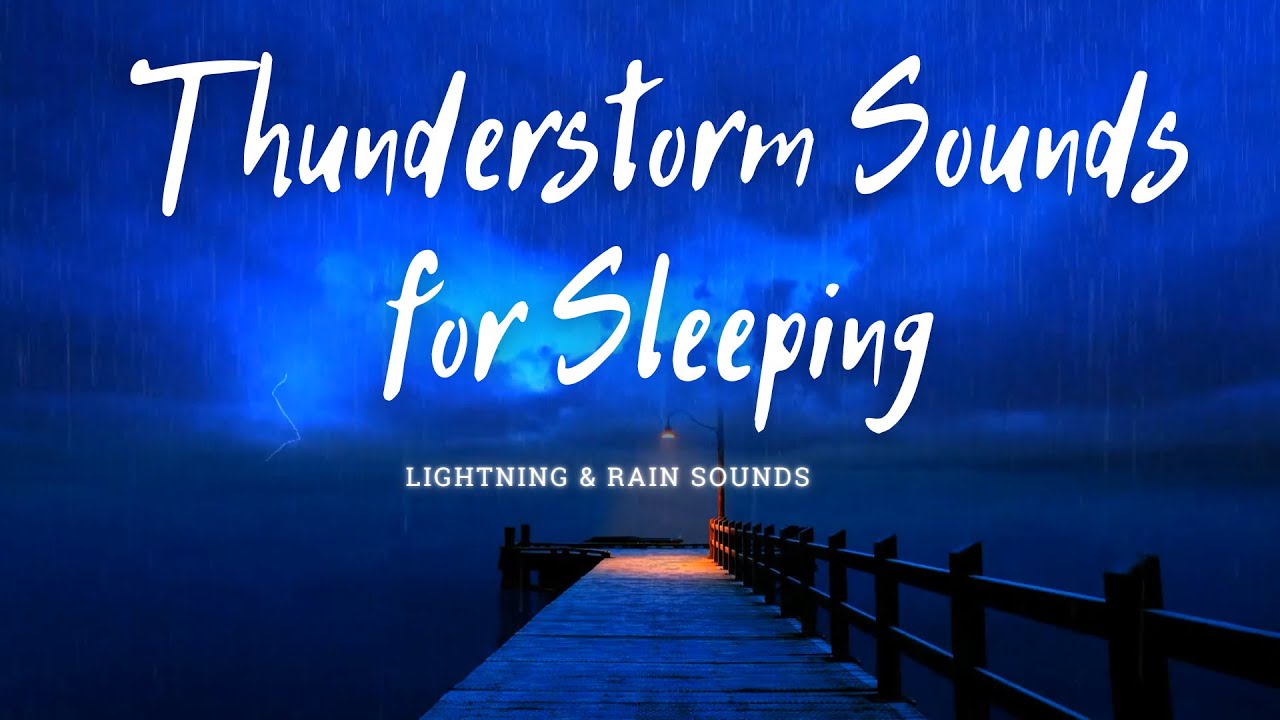 Thunderstorm Sounds for Deep Sleep | Rain with Lightning | 4 HOURS