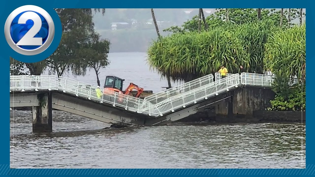 Hilo’s Coconut Island bridge collapses, park closed until further notice
