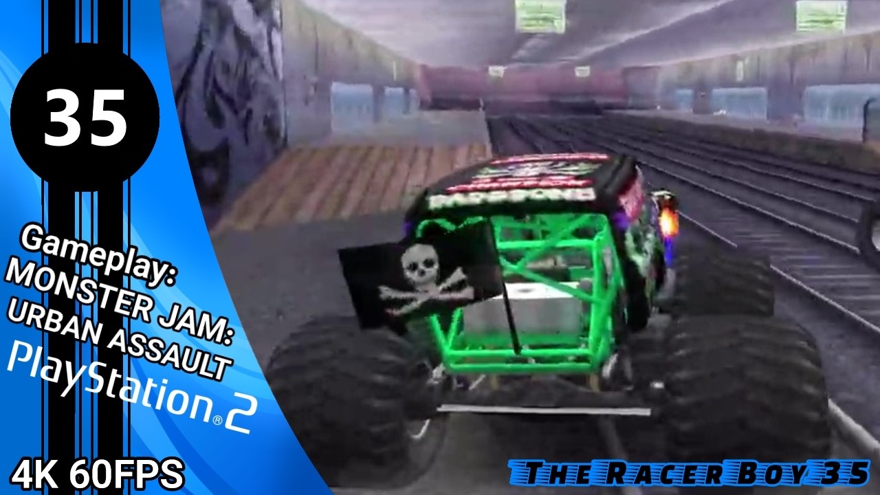 Monster Jam: Urban Assault - PS2 Gameplay 4K 60fps